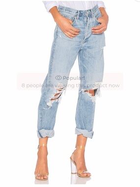 AGOLDE 90s Mid Rise Loose Fit Jeans in Fallout